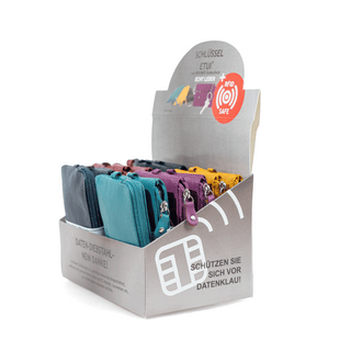 Key Case in the Display, Leather, VE12, RFID Shielding