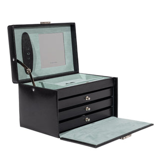 CLASSICO Schmuckkoffer aus Leder in Echsenoptik