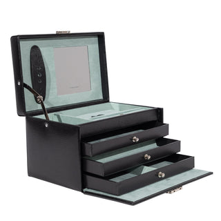 CLASSICO Schmuckkoffer aus Leder in Echsenoptik