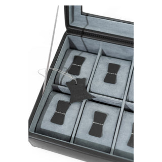 Bekijk Case Infinity voor 10 horloges leer