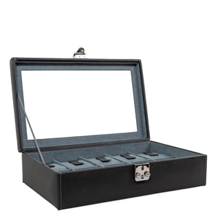 Bekijk Case Infinity voor 10 horloges leer