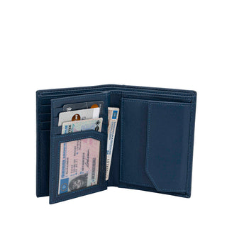 Geldbörse Hochformat Leder mit RFID NFC Scanschutz TÜV geprüft
