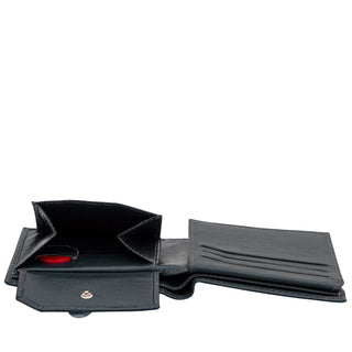 Geldbörse Midi Querformat Leder mit RFID NFC Scanschutz TÜV geprüft