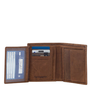 Geldbörse Vintage, Leder mit RFID NFC Scanschutz TÜV geprüft