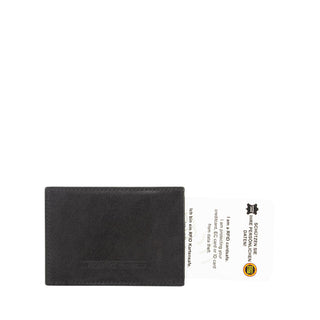 Credit card case leather with RFID NFC scan protection TÜV checked