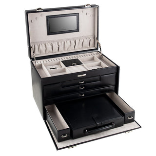 CLASSICO Jumbo Schmuckkoffer XXL mit Tresor-Etui