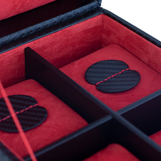 Bekijk Case Carbon voor 4 horloges (ook XXL -horloges)