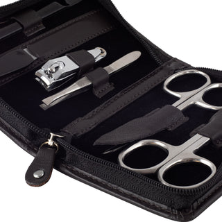 6 TLG. Manicure Set met 2 schaar en nagelclip