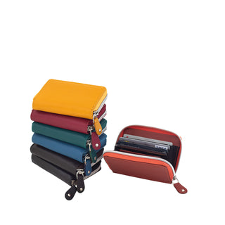 Kaartkoffer in het display, leer, VE16
