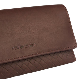 Cloe wallet with cell phone compartment, cowhide leather, RFID