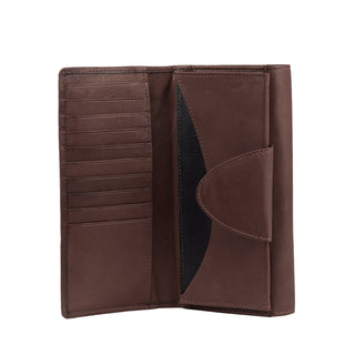 Cloe wallet with cell phone compartment, cowhide leather, RFID
