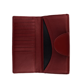 Cloe wallet with cell phone compartment, goatskin, DATA SAFE