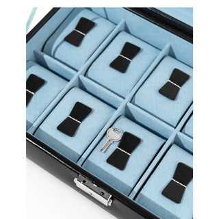 Bond watch case for 10 watches with glass lid