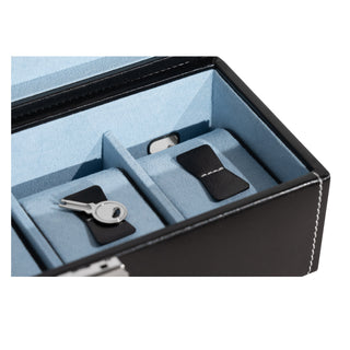 Bond watch case for 4 watches with glass lid