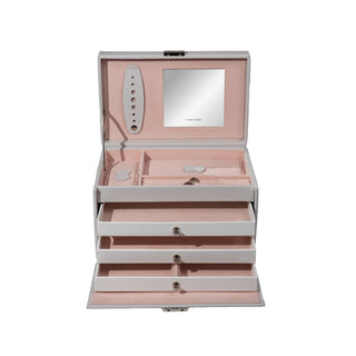 CLASSICO Schmuckkoffer Echt-Leder rosé Edition