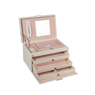 CLASSICO Schmuckkoffer Echt-Leder rosé Edition