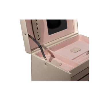 CLASSICO Schmuckkoffer Echt-Leder rosé Edition