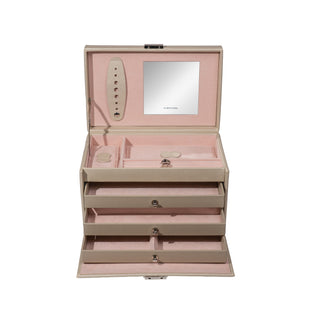 CLASSICO Schmuckkoffer Echt-Leder rosé Edition