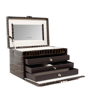 Jewelry case Jolie 2.0 crocodile look