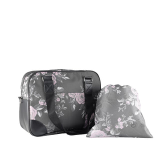 Un sac à bandoulière avec un motif rose