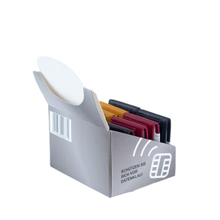 Minibörse farblich sortiert, Leder, VE10