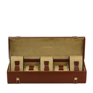 Cordoba watch case for 5 watches made of leather
