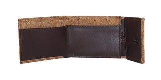 Belt wallet cork with RFID scanner protection